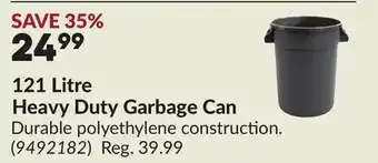 Princess Auto 121 Litre Heavy Duty Garbage Can offer