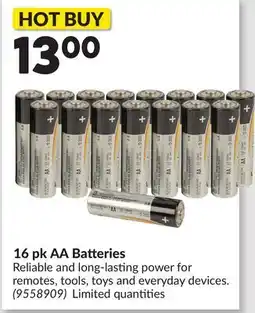 Princess Auto 16 pk AA Batteries offer