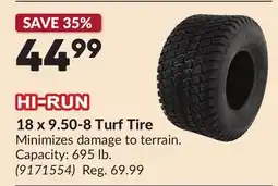 Princess Auto 18 x 9.50-8 Turf Tire offer