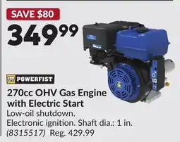 Princess Auto 270cc OHV Gas Engine with Electric Start offer