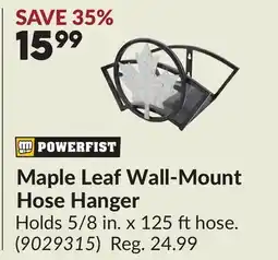 Princess Auto Maple Leaf Wall-Mount Hose Hanger offer