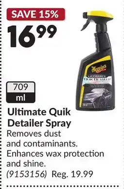 Princess Auto Ultimate Quik Detailer Spray offer