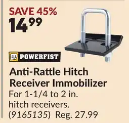 Princess Auto Anti-Rattle Hitch Receiver Immobilizer offer