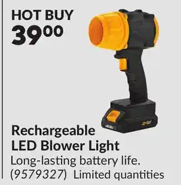 Princess Auto Rechargeable LED Blower Light offer