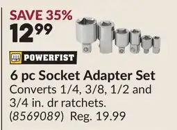 Princess Auto 6 pc Socket Adapter Set offer