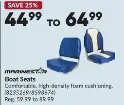 Princess Auto Boat Seats offer