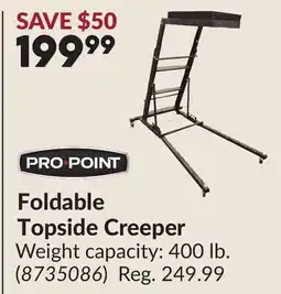 Princess Auto Foldable Topside Creeper offer
