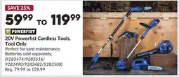 Princess Auto 20V Power Fist Cordless Tools, Tool Only offer