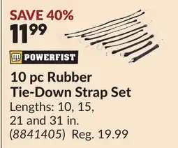 Princess Auto 10 pc Rubber Tie-Down Strap Set offer