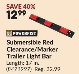 Princess Auto Submersible Red Clearance.Marker Trailer Light Bar offer