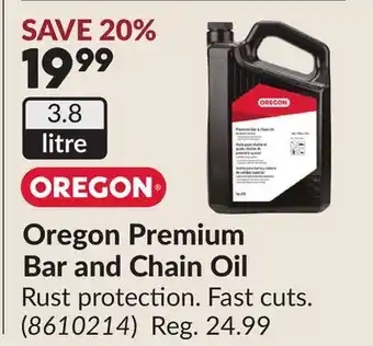 Princess Auto Oregon Premium Bar and Chain Oil offer
