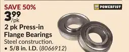 Princess Auto 2 pk Press-in Flange Bearings offer