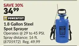 Princess Auto 1.8 Gallon Steel Spot Sprayer offer