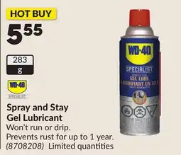 Princess Auto Spray and Stay Gel Lubricant offer