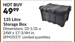 Princess Auto 135 Litre Storage Box offer