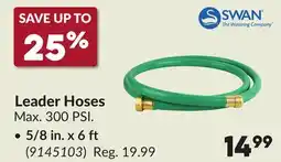 Princess Auto Leader Hoses offer
