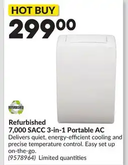 Princess Auto Refurbished 7,000 SACC 3-in-1 Portable AC offer