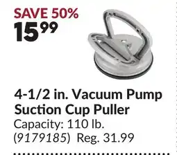 Princess Auto 4-1/2 in. Vacuum Pump Suction Cup Puller offer