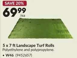 Princess Auto 5 x 7 ft Landscape Turf Rolls offer