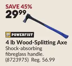 Princess Auto 4 Ib Wood-Splitting Axe offer