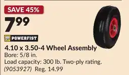 Princess Auto 4.10 x 3.50-4 Wheel Assembly offer