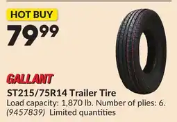 Princess Auto ST215/75R14 Trailer Tire offer