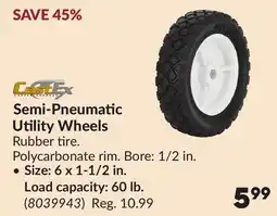 Princess Auto Semi-Pneumatic Utility Wheels offer