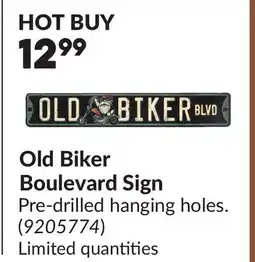 Princess Auto Old Biker Boulevard Sign offer