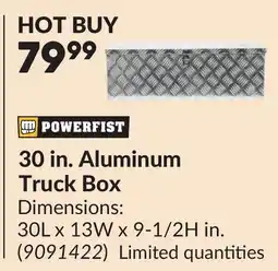 Princess Auto 30 in. Aluminum Truck Box offer