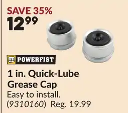 Princess Auto 1 in. Quick-Lube Grease Cap offer