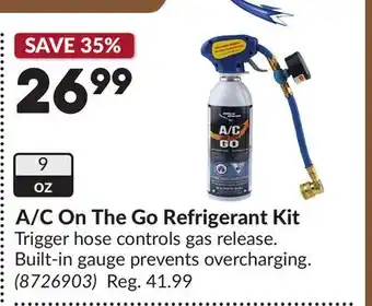 Princess Auto A/C On The Go Refrigerant Kit offer