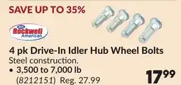 Princess Auto 4 pk Drive-In Idler Hub Wheel Bolts offer