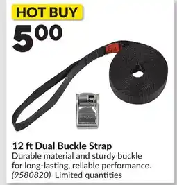 Princess Auto 12 ft Dual Buckle Strap offer