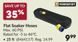 Princess Auto Flat Soaker Hoses offer