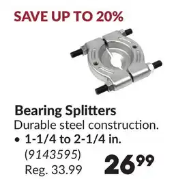 Princess Auto Bearing Splitters offer