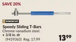 Princess Auto Speedy Sliding T-Bars offer