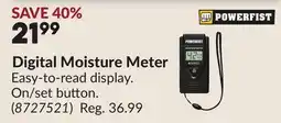 Princess Auto Digital Moisture Meter offer