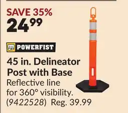 Princess Auto 45 in. Delineator Post with Base offer