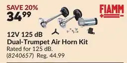 Princess Auto 12V 125 dB Dual-Trumpet Air Horn Kit offer