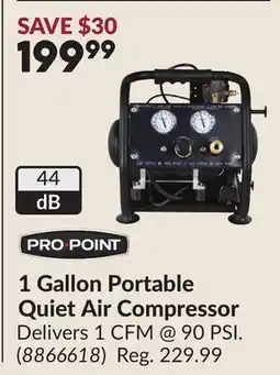 Princess Auto PRO POINT 1 Gallon Portable Quiet Air Compressor offer