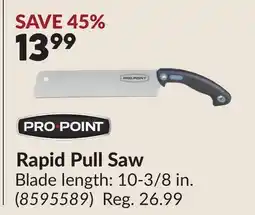 Princess Auto Rapid Pull Saw offer