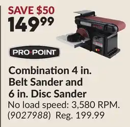 Princess Auto Combination 4 in. Belt Sander and 6 in. Disc Sander offer