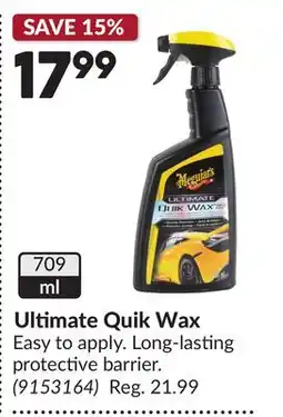 Princess Auto Ultimate Quik Wax offer