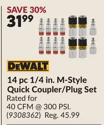 Princess Auto 14 pc 1/4 in. M-Style Quick Coupler Plug Set offer