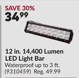 Princess Auto 12 in. 14,400 Lumen LED Light Bar offer