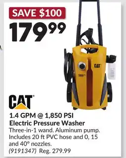 Princess Auto 1.4 GPM @ 1,850 PSI Electric Pressure Washer offer