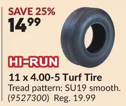 Princess Auto 11 x 4.00-5 Turf Tire offer