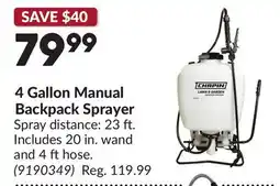 Princess Auto 4 Gallon Manual Backpack Sprayer offer
