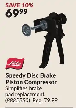 Princess Auto Speedy Disc Brake Piston Compressor offer