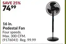Princess Auto 16 in. Pedestal Fan offer